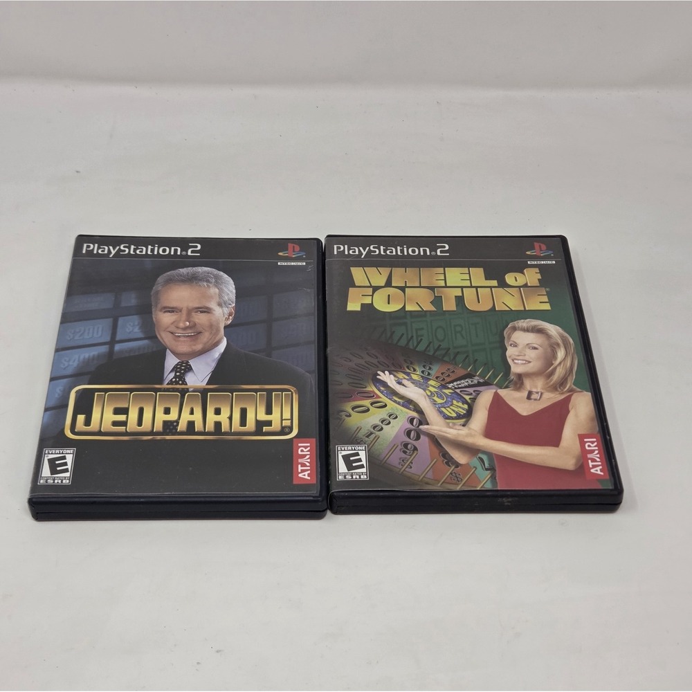 Jeopardy! & Wheel of Fortune PS2 Game Show Bundle Complete Atari 2003